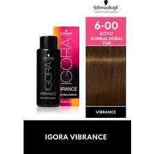Schwarzkopf Igora Vibrance Amonyaksız Parlak Saç Boyası 60ML | 6-00 Koyu Kumral Ekstra Doğal