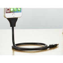 Elba- Metal Micro Stand Kablo Siyah Mk-66S