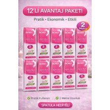 Sylar Biowet Ağda Bezi 2 Metre Spatula Hediyeli Epilasyon Bezi Dayanıklı Tüy Dökme Bezi 12 Paket