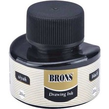 Brons Br-317 Çini Mürekkebi 20 Cc Siyah (12 Li Paket)