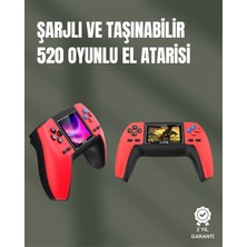 P5 Gamepad Retro Konsol – Nostaljik Oyun Deneyimi, 520 Klasik Oyun Seçeneği - Lisinya