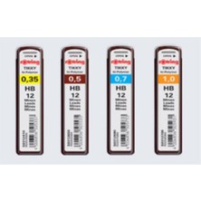 Rotring 0.9 HB Kurşun Kalem Ucu 12 Parça 0,9 mm Kırtasiye Ürünleri ile Yazım Keyfi