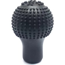 Asiltech Silikon Vites Topuzu Kılıfı Masajlı Yuvarlak Siyah