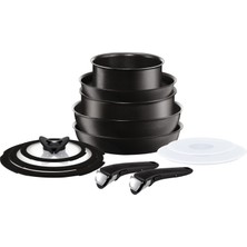 Tefal Ingenio Titanyum Talent Pro 12 Parça Büyük Tava ve Tencere Seti Siyah Titanyum Kaplama