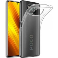 Erdo Ticaret Buğz Xiaomi Pocophone X3 Kılıf Lüx Şeffaf Silikon