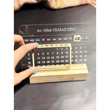 Photonom Şeffaf Pleksi Takvim / Masa Takvimi / Zamansız Takvim