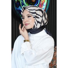 Afvente Geometrik Desen Siyah - Beyaz Soft Pamuk Eşarp - Çok Renkli7