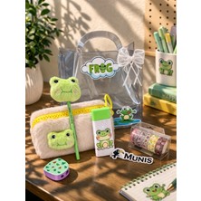 Munis Sevimli Hayvan Temalı Kırtasiye Seti / Peluş Kalem Kutusu, Hbkalem, Silgi, Washi Bantlar, Kalemtıraş