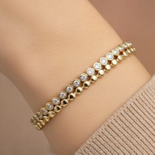 Xuping Jewelry Ikili Taşlı Su Yolu Bileklik