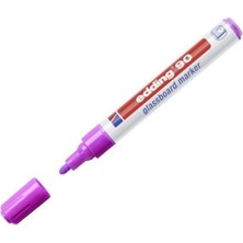 Edding Mor Cam Tahta Kalemi E-90 2-3 mm Uçlu Yazı Tahtası Kalemi Düşük Koku Özelliği