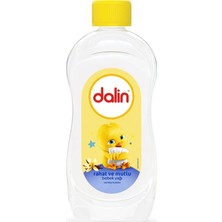 Dalin Vanilya Kokulu Bebek Yağı 200 ml Şeffaf Şişede Etkin Nemlendirme Özelliği ile