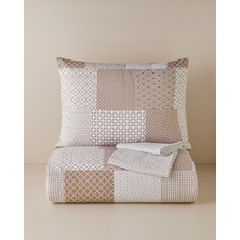 English Home Chain Patch Kolay Ütülenir Çarşaflı Tek Kişilik Nevresim Takımı 160X220 cm Turuncu