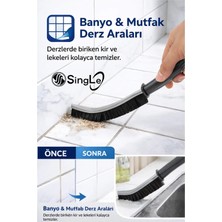 Single ( 3 Adet ) Çok Amaçlı Multi Ince Temizlik Fırçası Derz Arası Banyo Mutfak Lavabo Detay Temizleme