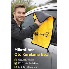Single Mikrofiber Araç Iç Dış Yıkama Temizleme Toz Alma Kurulama Cam Bezi Araba Havlusu Oto Bezi 50*70 cm