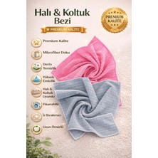 Single 2 Adet Mikrofiber Halı ve Koltuk Bezi, Yüksek Emicilik ve Derin Temizlik Özelliği ile