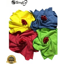 Single Lüx Mop Ucu 4'lü Mikrofiber Beziyle Yapılmış Çok Amaçlı 3 Katlı Temizlik Ürünü