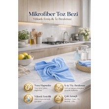 Single Mikrofiber Toz Bezi 40x40 cm Yüksek Emici Özellikleri ile Tozu Hapseder ve İz Bırakmaz