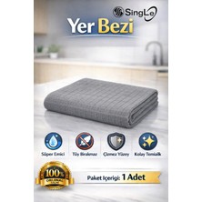 Single ( 1 Adet ) Ultra Lüx Kalın Dokulu Mikrofiber Yer Bezi 50:70 cm