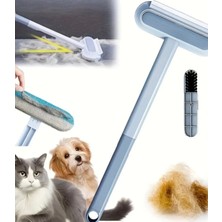 Single 4’ü 1 Arada Kedi Köpet Tüy Temizleyici Fırça Halı Koltuk Tüy Alıcı