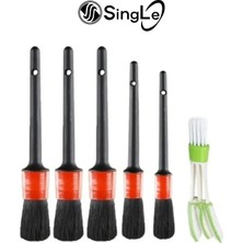 Single Araba Temizlik Detay Fırçası 5+1 Set Oto Temizlik Fırçası