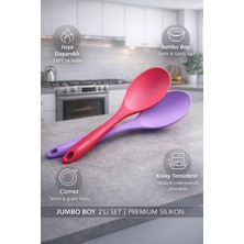 Single ( 2 Adet ) 30 cm Jumbo Boy Silikon Pilav Kaşığı