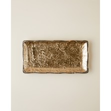 English Home Glare Alüminyum Dekoratif Tepsi 30,5x15x1,5 cm Gold