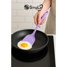 Single ( 1 Adet ) Sert Uçlu Ekstra Geniş Ağızlı Silikon Spatula