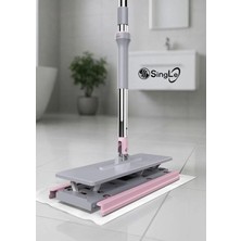 Single Tüm Bezlere Uyumlu Click Mop 4xl Islak Mendillere Uyumlu Kendinden Sıkıştırmalı Mop Paspas