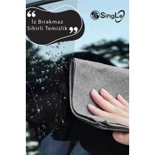 40 x 30 cm Single Mikrofiber Sihirli Temizlik Bezi 2 Adet İz Bırakmaz Özellikli Dayanıklı Malzeme