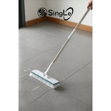 Single Çekpaslı Fırça Yer Fırçası Fayans Fırçası Halı Fırçası Oynar Başlıklı