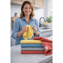 Single (3 Adet) Mutfak Temizlik Bezi 30*30 cm Leke Tutmaz Koku Yapmaz Kadife Mutfak Havlusu Bulaşık Bezi