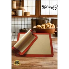 Single ( 1 Adet ) 30*40 Silikon Pişirme Matı Levha Fırın Matı Yeniden Kullanılabilr ve Yapışmaz Pasta Pizza