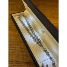 Ada Life Gümüş (Premium Işıklı KUTULU)1000 Ayar Gümüş Özel Üretim Beyzi Kesim Minimal Model Tesbih