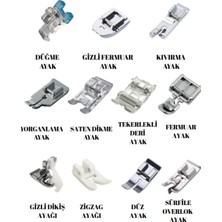 dm dikişmarket Ev Tipi Dikiş Makina Kullananlar Için Gt-11 Li Ayak Seti (11 Adet Ayak Gönderilmektedir)