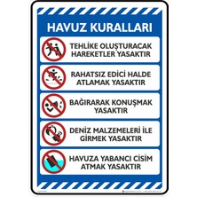 İsg Tabelam 25X35CM/KOMPOZIT/HAVUZ Kuralları /v4