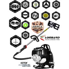 Cros Lombard Italy Vesar0-14 9800 Pro Sırt Tırpan+ Akrobat Çapalama + Toprak Eşeleme 14 Parça Tam Set