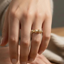 Xuping Jewelry Stil Incisi/xupıng Jewelry Kemik Model Zirkon Taşlı Yüzük