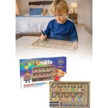 Omilife Manyetik Labirent Montessori Matematik Oyunu Harfleri Öğreniyorum Eğitici Oyuncak 25 cm