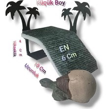Salıncak 10X6 Mini Kaplumbağa Tırmanma Rampası Küçük Boy  2 Adet Siyah Yeşil Zemin 10X6 cm