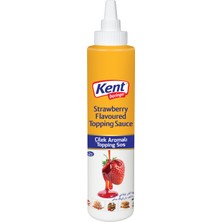 Kent Boringer Çilekli Topping Sos 750 gr Meyve Aromalı Süsleme Sosu Pasta ve Tatlılar İçin