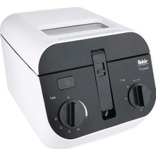 Fakir Frywell 2.5 Litre Fritöz Tek Hazne 2000 W Güç ve Çıkarılabilir Kapak ile Beyaz