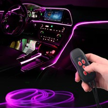 Kumandalı USB Rgb Fiber Optik Ip Neon LED Torpido Şeridi