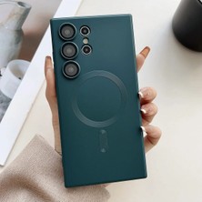 Bovinox Samsung Galaxy S25 Ultra Uyumlu Magsafe Mıknatıslı Mat Silikon Kılıf Darbe Emici