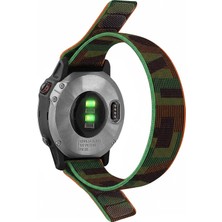 CaseOnn Garmin Instinct 3 – 50 Mm, Solar, Tactical Edition Kordon Hasır Kumaş Ultrafit Nylon Yedek Kayış Çok Renkli