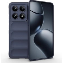 Bovinox Xiaomi MI14T Pro Kılıfı Darbe Emici Puffer Tasarım Kamera Korumalı Silikon Şişme Görünümlü Kapak