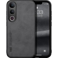 Bovinox Vivo V50 Lite Kamera Korumalı Kılıf Deri Görünümlü Tam Koruma Vintage Premium Deri Lansman Kılıf