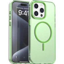 Bovinox Iphone 15 Pro Max Uyumlu Magsafe Şarj Destekli Renkli Kılıf Kamera Korumalı Silikon Darbe Emici