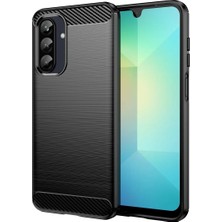 Bovinox Samsung Galaxy A26 Kılıf Karbon Fiber Darbe Emici Fırçalanmış Dokulu Esnek Silikon Arka Kapak