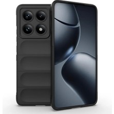 Bovinox Xiaomi MI14T Pro Kılıfı Darbe Emici Puffer Tasarım Kamera Korumalı Silikon Şişme Görünümlü Kapak