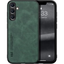 Bovinox Samsung Galaxy A16 Kamera Korumalı Kılıf Deri Görünümlü Tam Koruma Vintage Premium Deri Kılıf